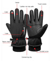 Winter outdoor warm plush windproof waterproof and anti slip touch screen cycling gloves 0 Reviews